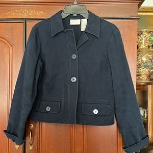 Liz Claiborne Stylish Button Down Pea Coat Blazer Size 8